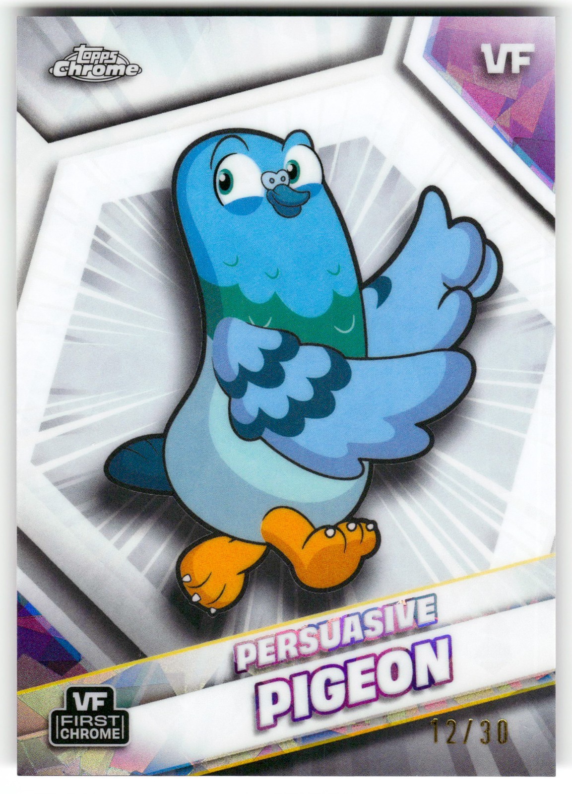 Persuasive Pigeon White Sapphire #12/30 2026 Topps Chrome Sapphire VeeFriends