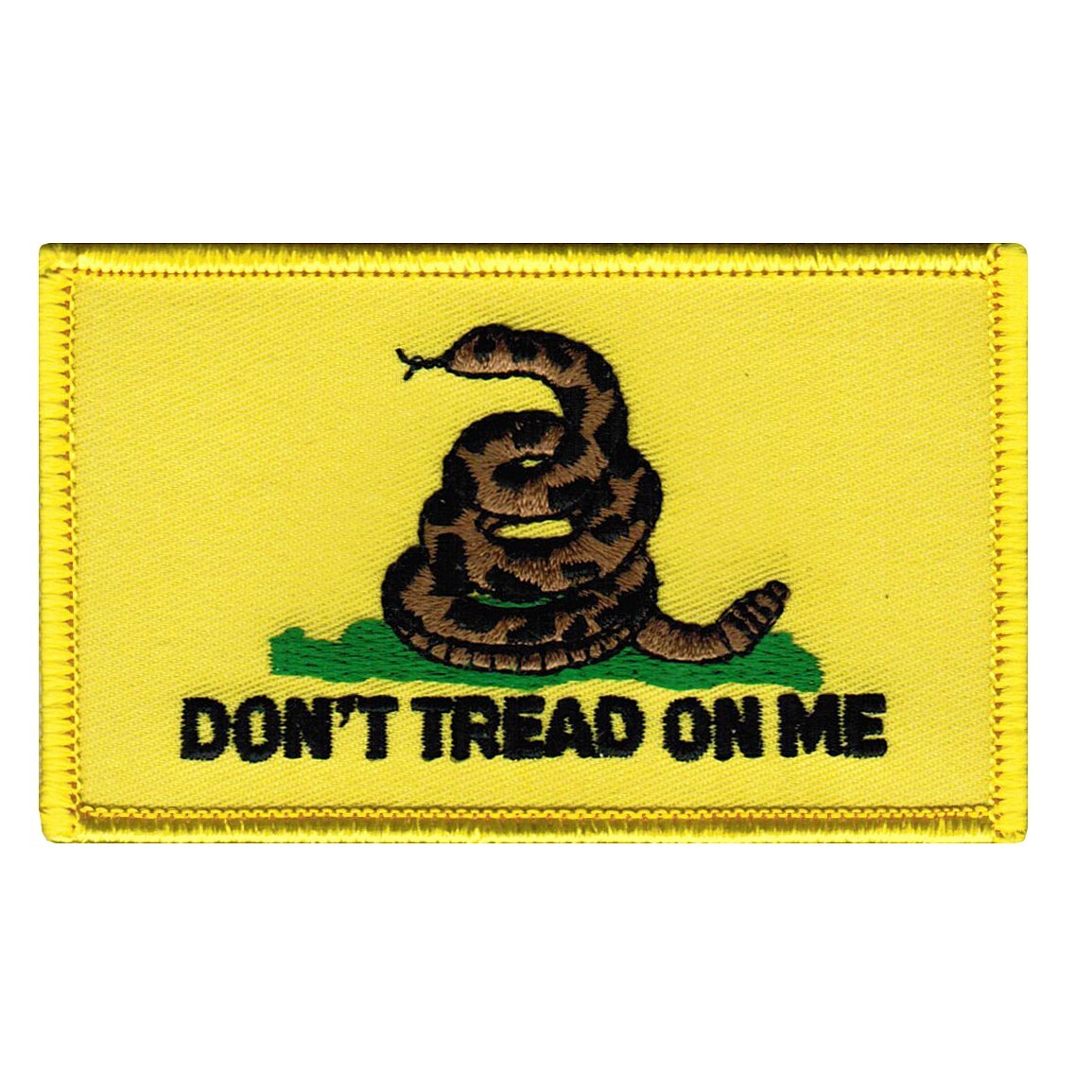 DON\'T TREAD ON ME GADSDEN FLAG PATCH AMERICAN USA EMBLEM embroidered iron-on