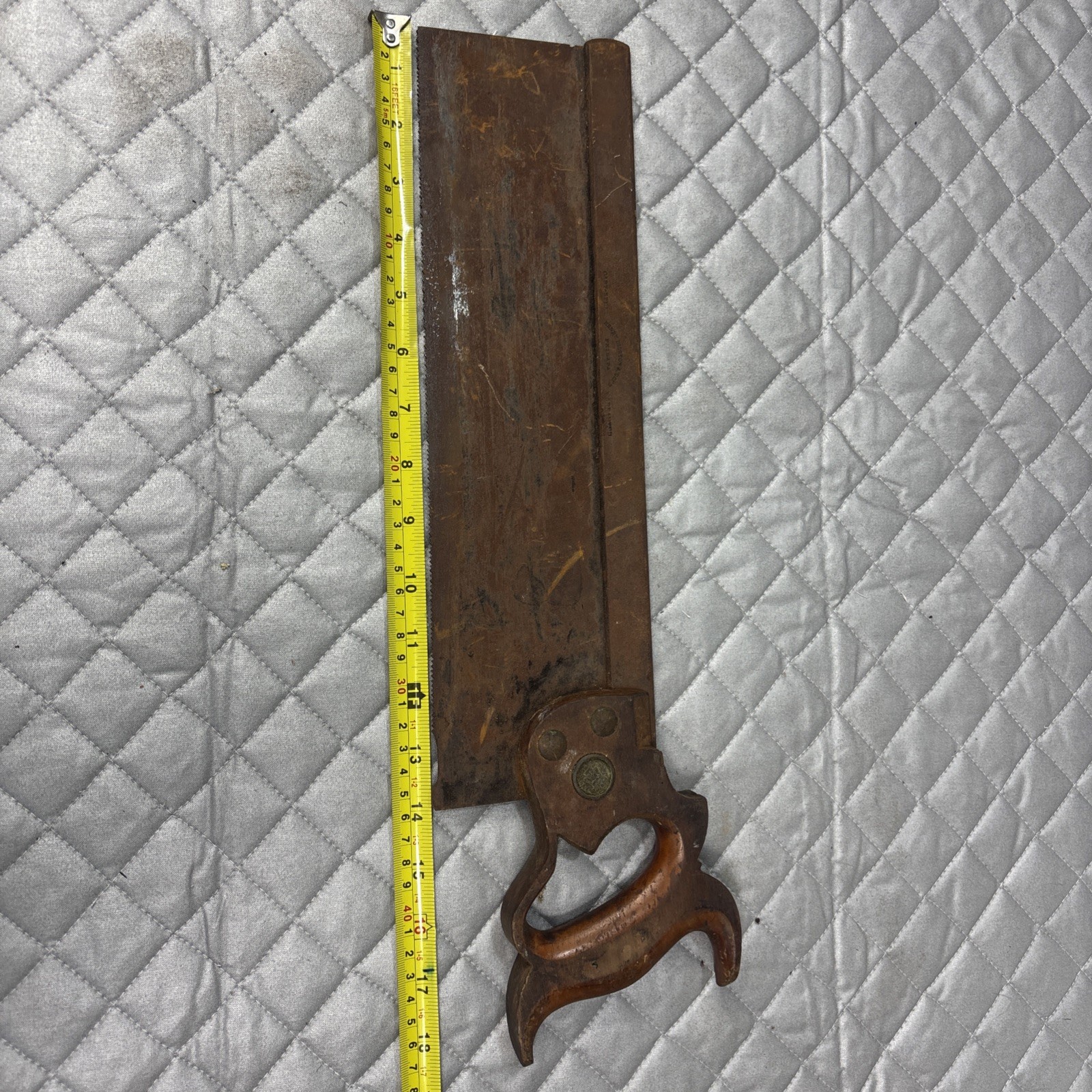 Henry Disston & Sons Antique Vintage Miter Saw Hand Saw Philadelphia PA
