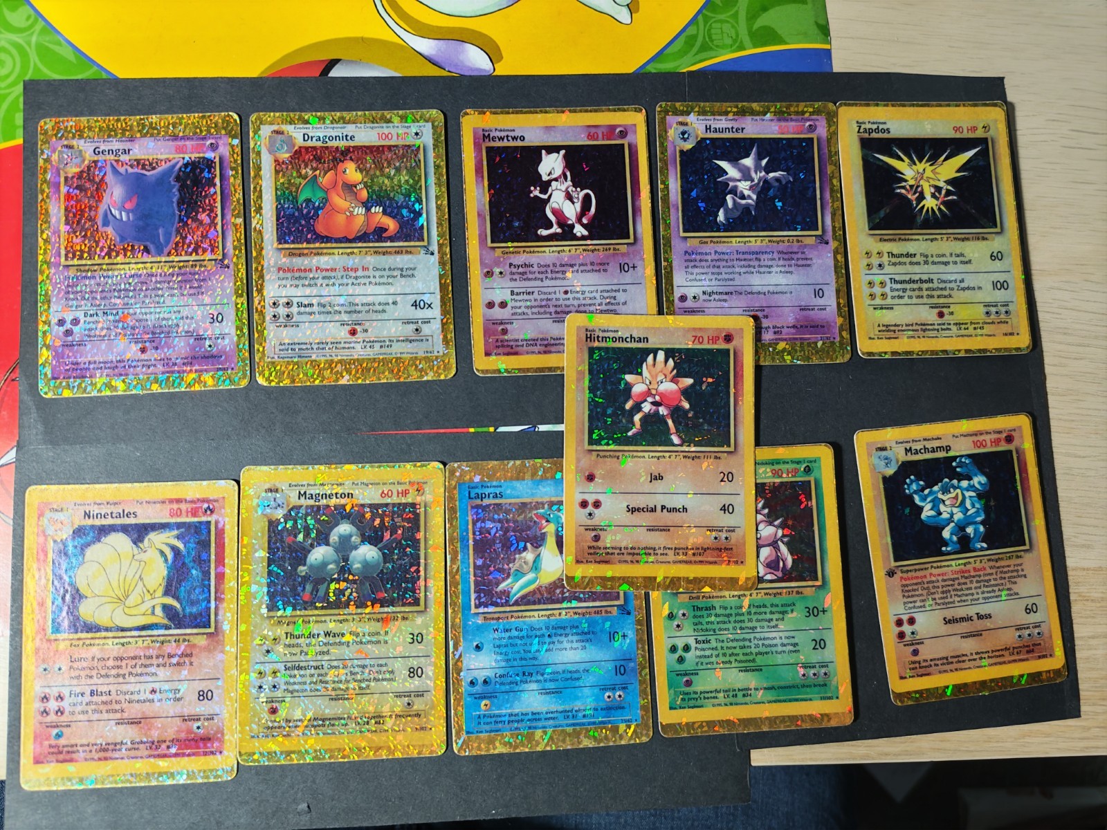 Vintage Pokémon Vending Machine Sticker PRISM HOLO Retro Rare 90\'s Bundle Gengar