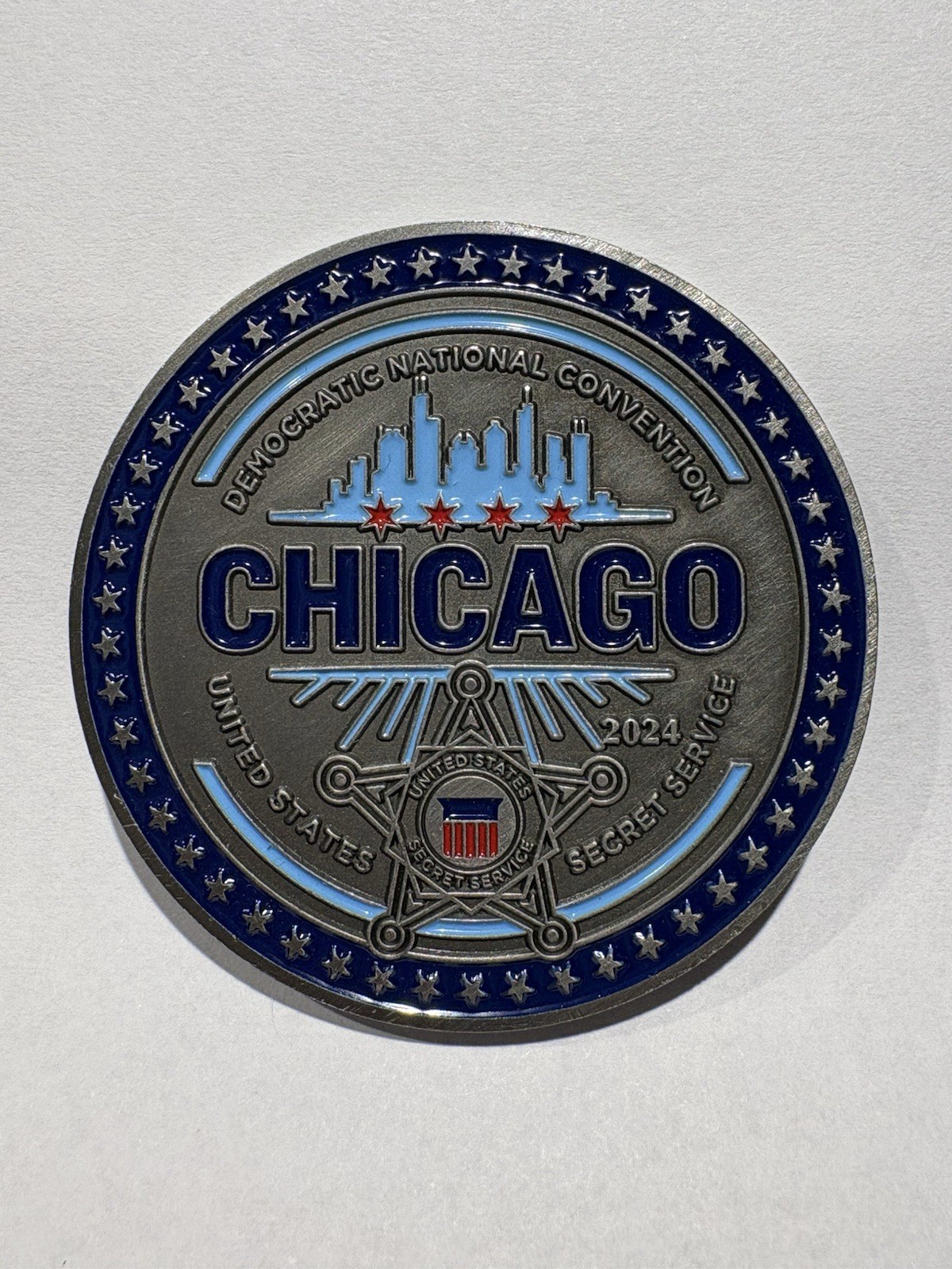 USSS 2024 Democratic National Convention Chicago Challenge Coin