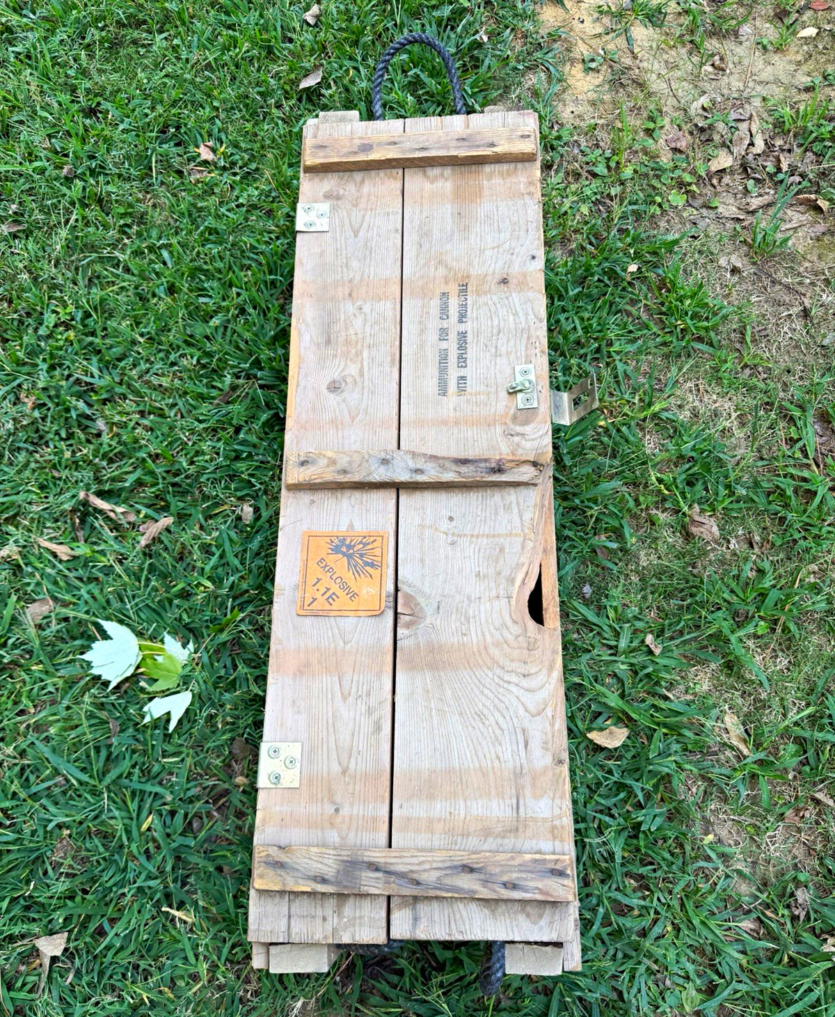 Bennett Box Co. 1972 Vintage Ammo Box Vietnam Era Clean Original Stickers Exp