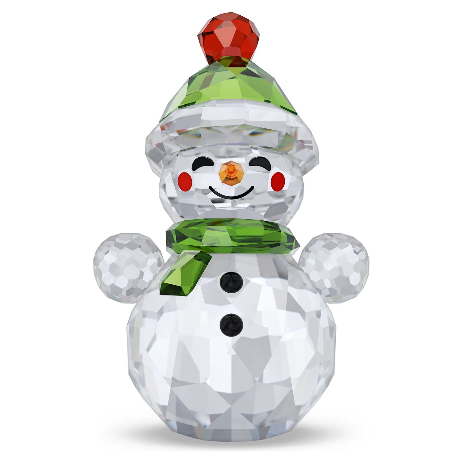 Swarovski Crystal Holiday Cheers Rocking Snowman Figurine Decoration 5735125 Swarovski Crystal Holiday Cheers Rocking Snowman Figurine Decoration 5735125