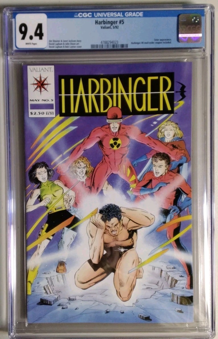 Harbinger #5 (Valiant Comics May 1992) CGC 9.4