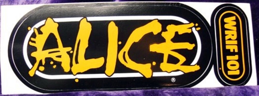 Vintage 101 WRIF Detroit Alice Cooper Bumper Sticker