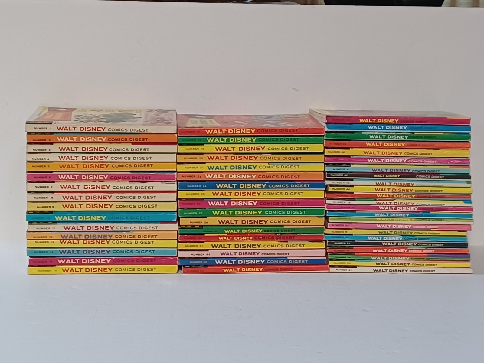 Walt Disney Comics Digest Gold Key Book lot of 56 Walt Disney Comics Digest Gold Key Book lot of 56