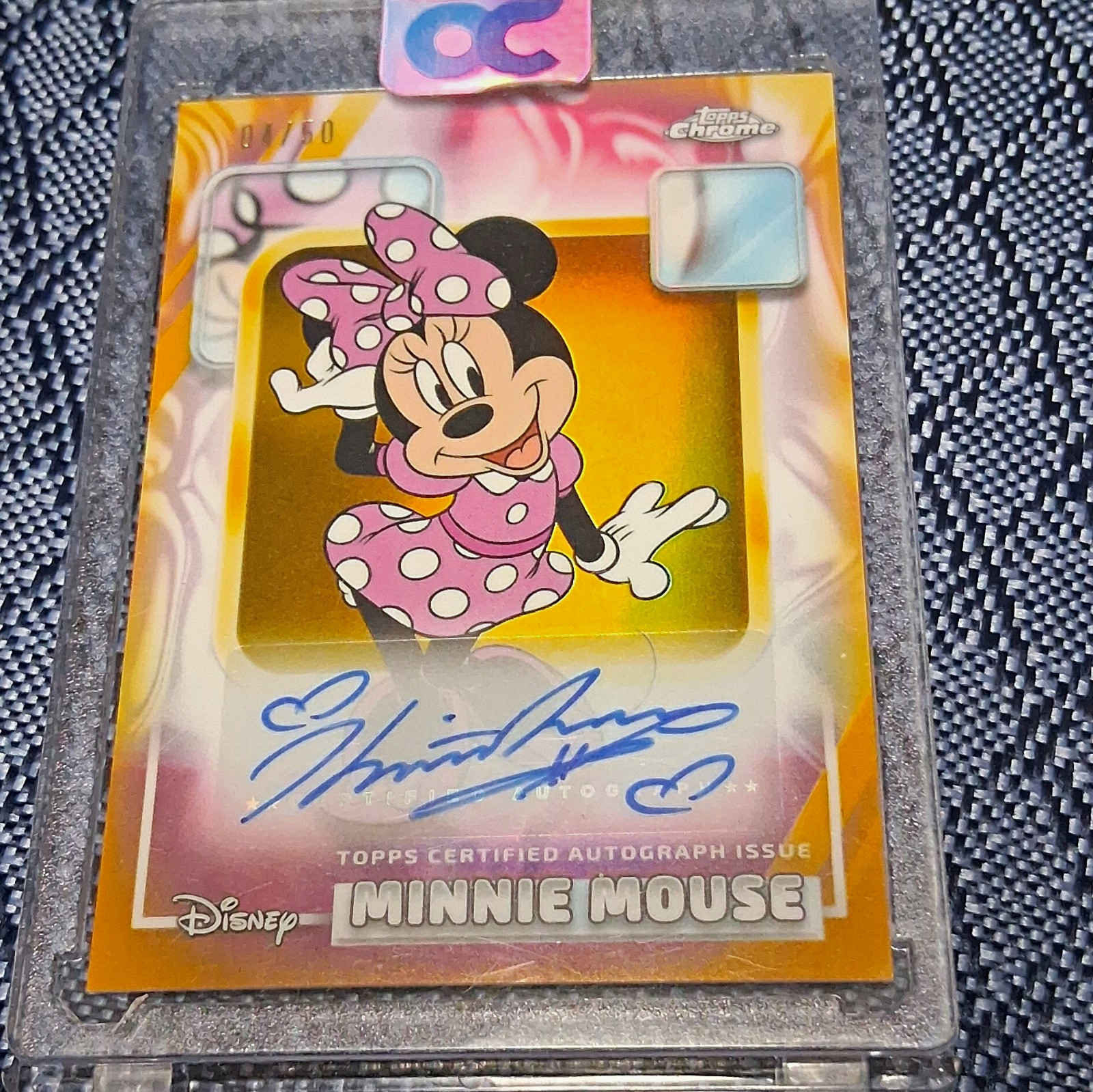 Topps 2026 Disney Chrome Minnie Mouse Authentic Auto AA-KR Kaitlyn Robrock 04/50