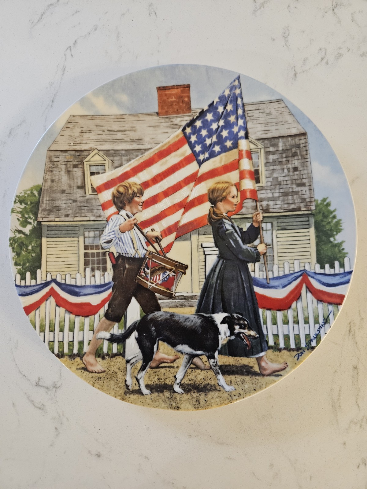 Vintage 1978 Fourth of July Edwin Knowles American Don Spaulding Collector Plate