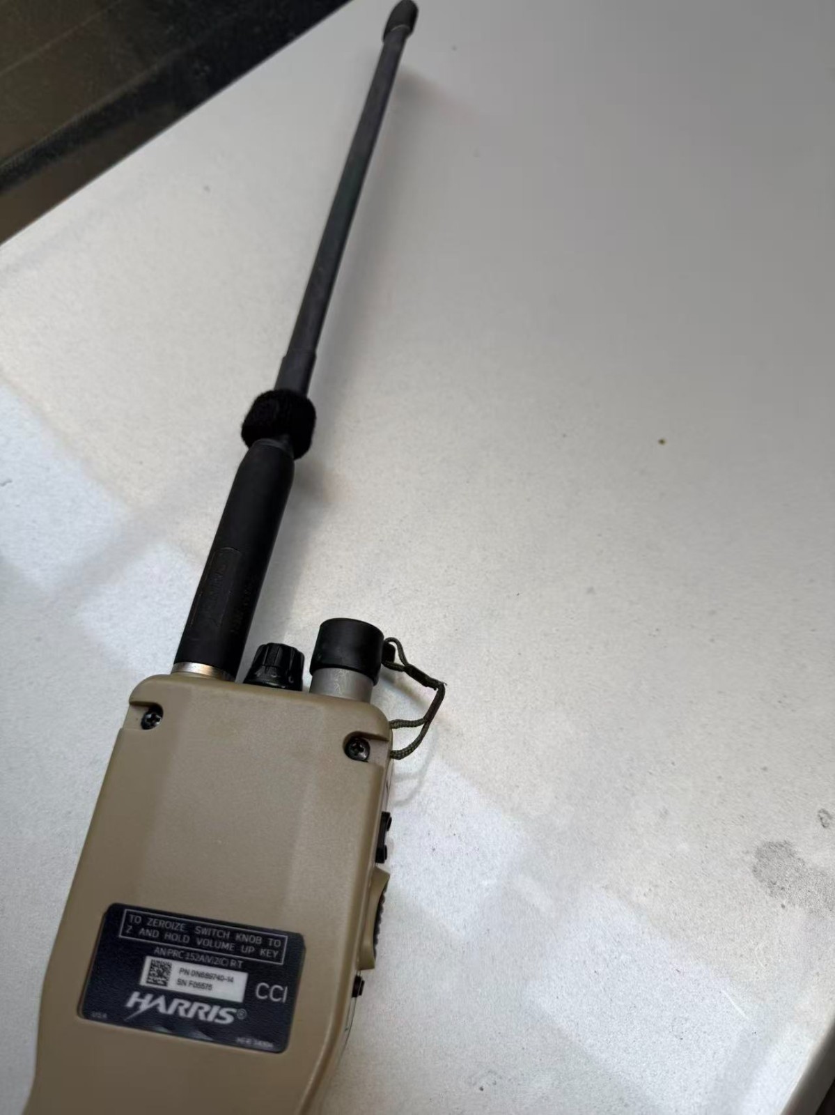 Genuine Harris MBITR Radio PRC-152 Short Blade Folding Antenna 30-512 MHz