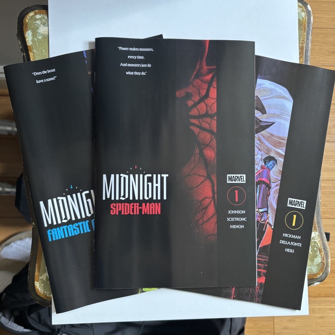 Marvel Midnight #1 X-Men Spider-Man FF Cover A Set of 3