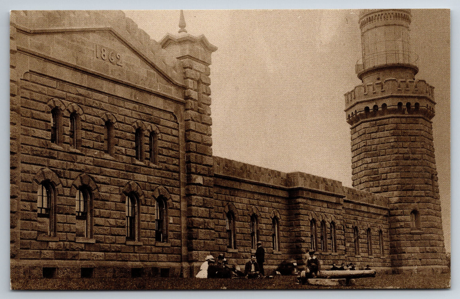 Vintage Postcard NJ Navesink Beach Lighthouse -6408