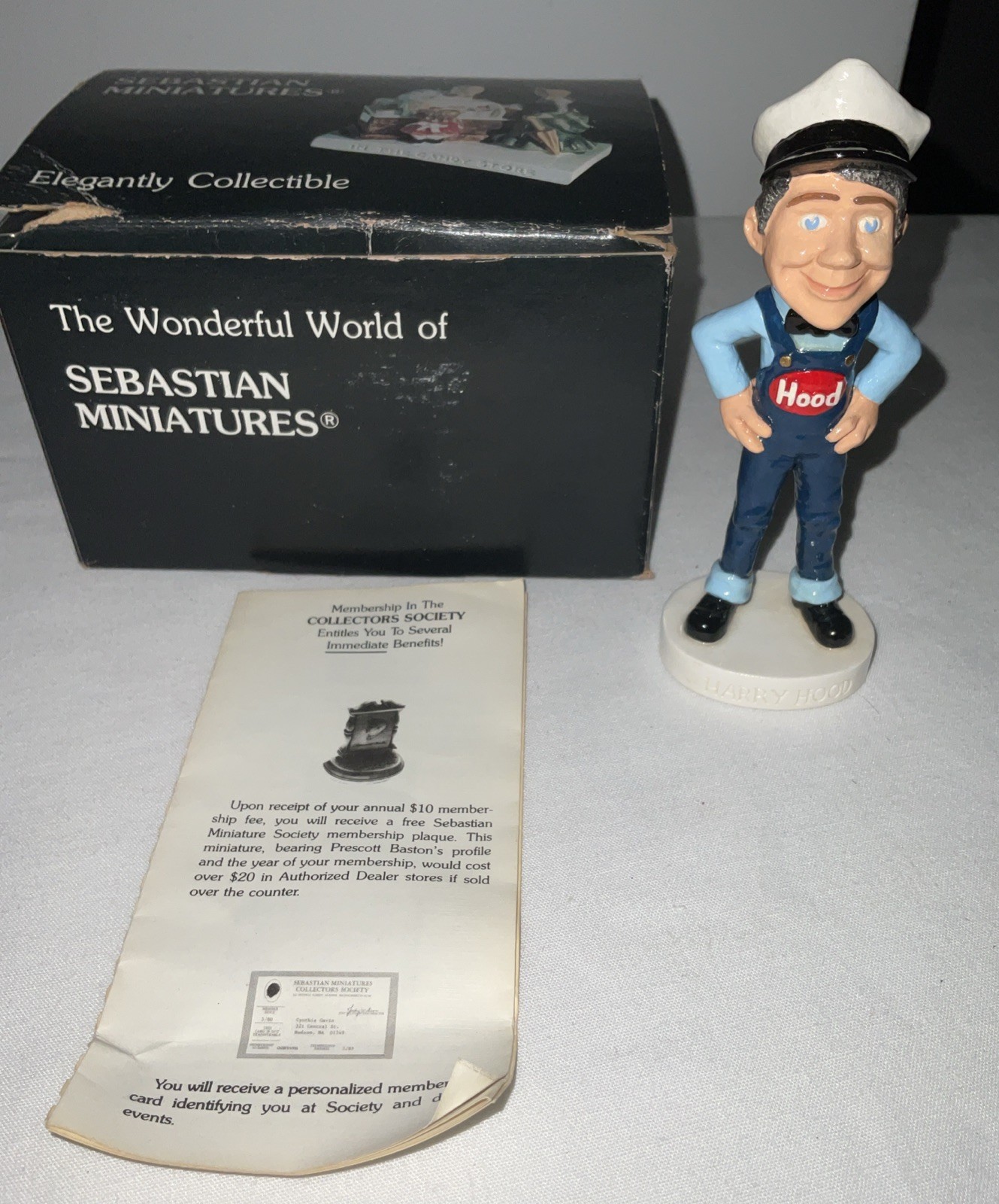 Vtg Sebastian Miniatures 1983 Harry Hood Model # 2961 Boxed  RARE