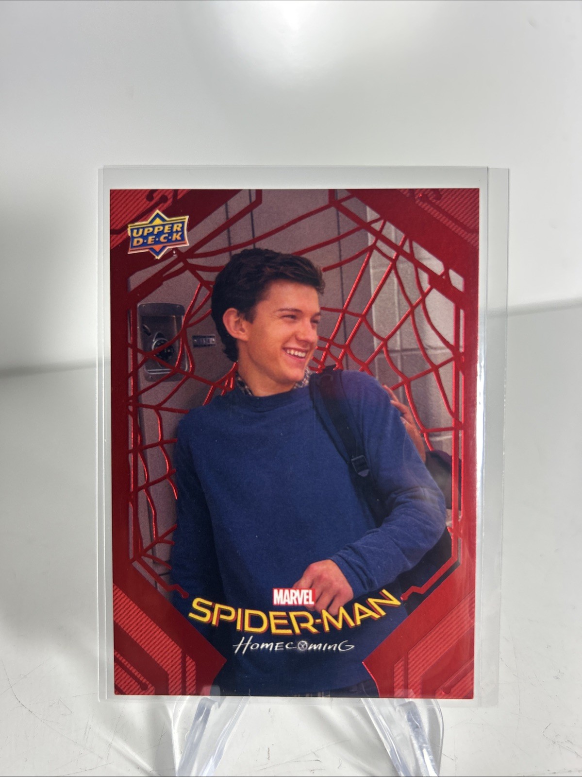2017 UpperDeck Marvel Tom Holland RC Spider-Man Homecoming Card #5 Red Foil /199 2017 UpperDeck Marvel Tom Holland RC Spider-Man Homecoming Card #5 Red Foil /199