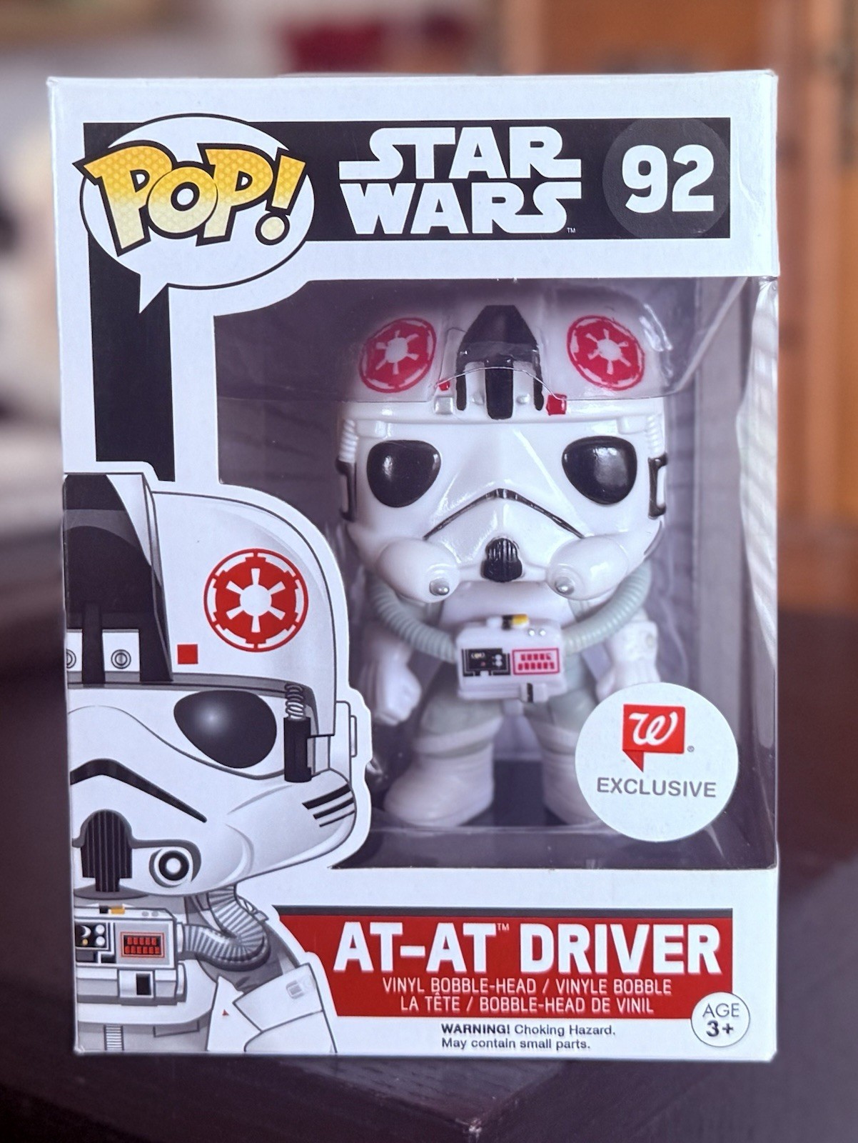 VAULTED Funko Pop Star Wars: AT-AT DRIVER #92  Walgreens Exclusive w/Protector