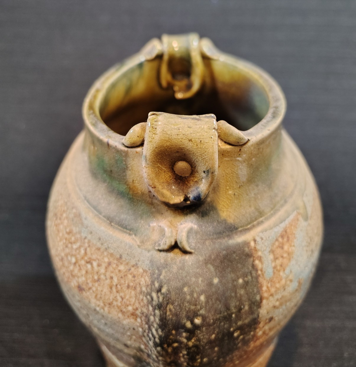 VTG, Hand Thrown, Signed, Studio Art Pottery, Stoneware, 9\ VTG, Hand Thrown, Signed, Studio Art Pottery, Stoneware, 9\