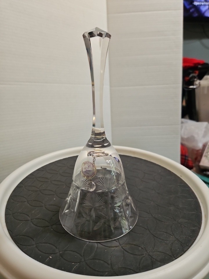 Crystal Clear Hand Cut Crystal Bell