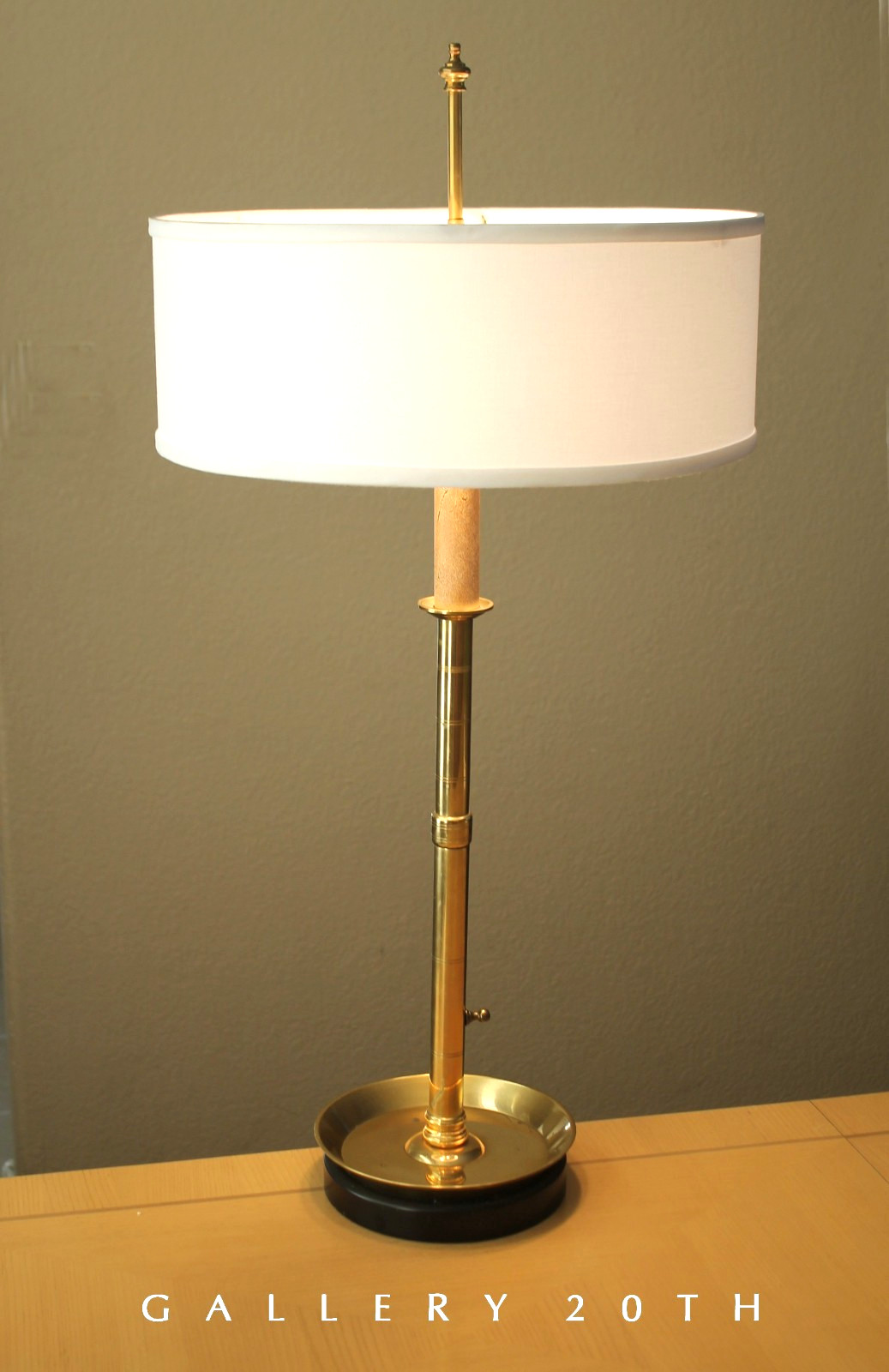 WOW VTG PARZINGER STIFFEL BRASS TABLE LAMP MID CENTURY MODERN MCM CLEAN LINES