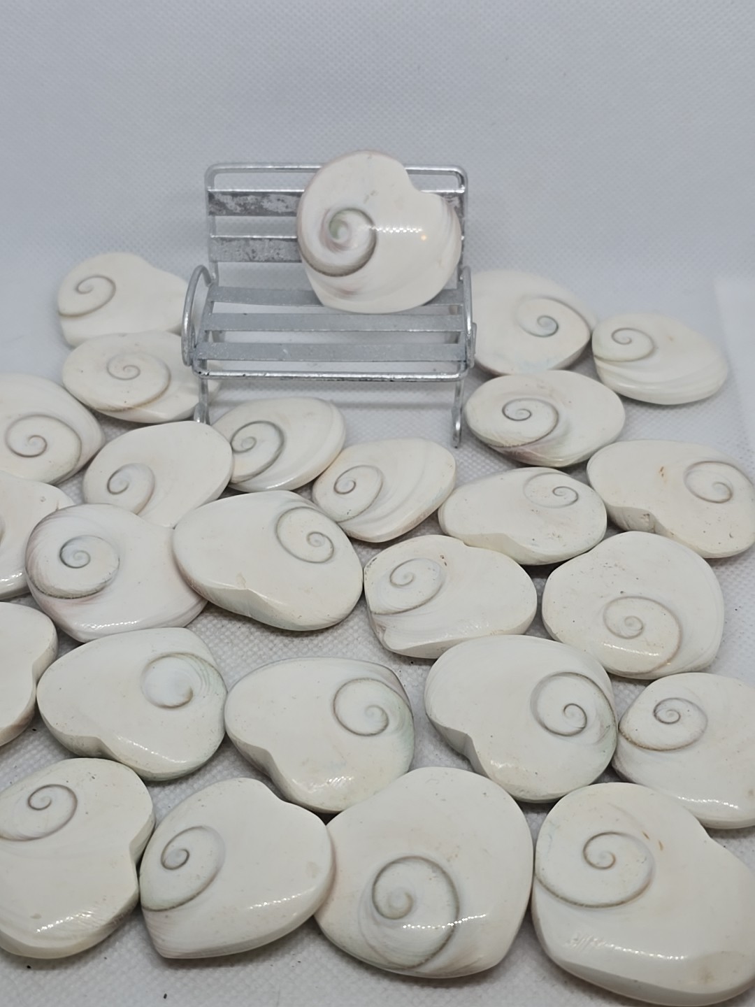 Eye Of Shiva Shell Carved Heart 