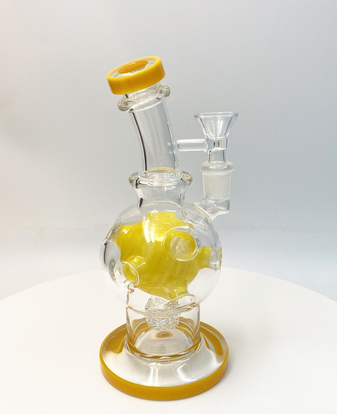 7'' MINI  Egg sphere Glass Waterpipe Smoking Bong Fab egg Hookah Handmade