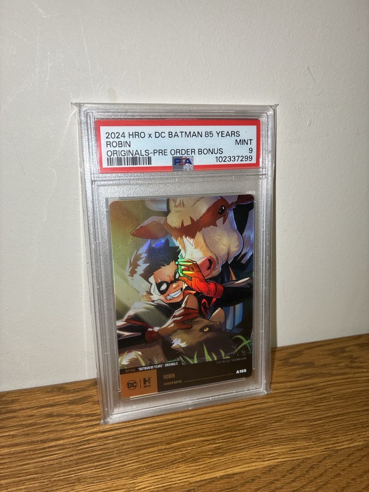 HRO - Batman 85 Years - Mythic - Robin - Pre Order Bonus Card - PSA 9