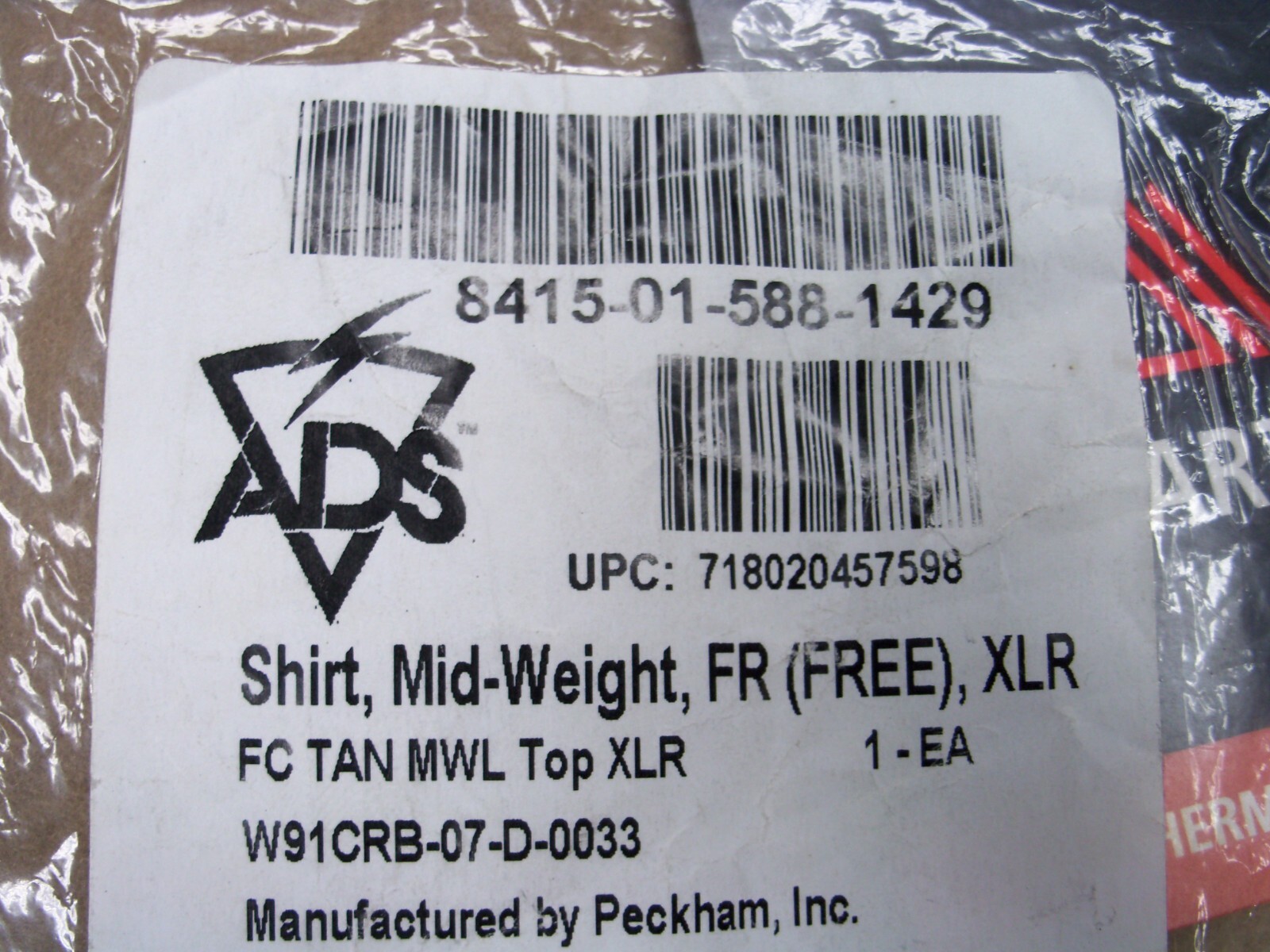 SHIRT, MID WEIGHT FR, MOISTURE WICKING, ARMY SIZE: XLARGE-REG SHIRT, MID WEIGHT FR, MOISTURE WICKING, ARMY SIZE: XLARGE-REG