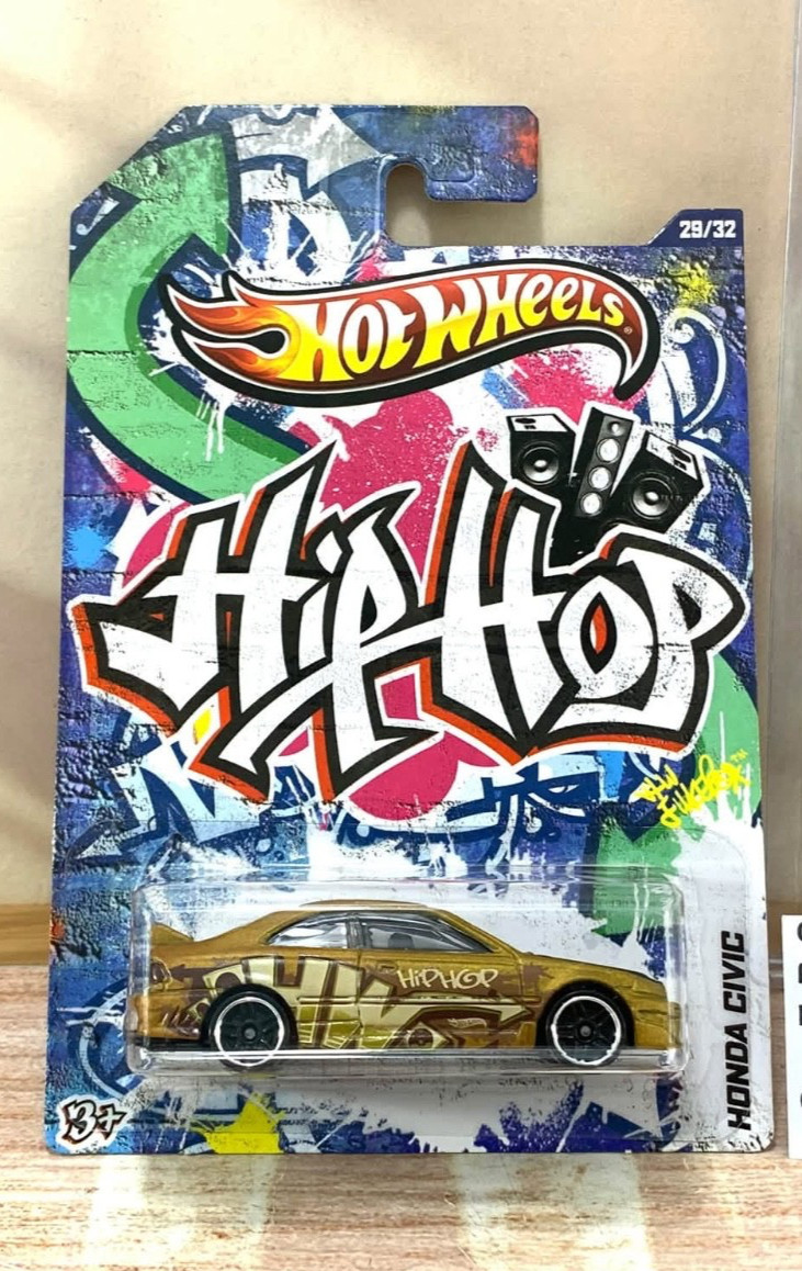 Hot Wheels 2012 HW Jukebox Hip Hop 1995 Honda Civic Gold
