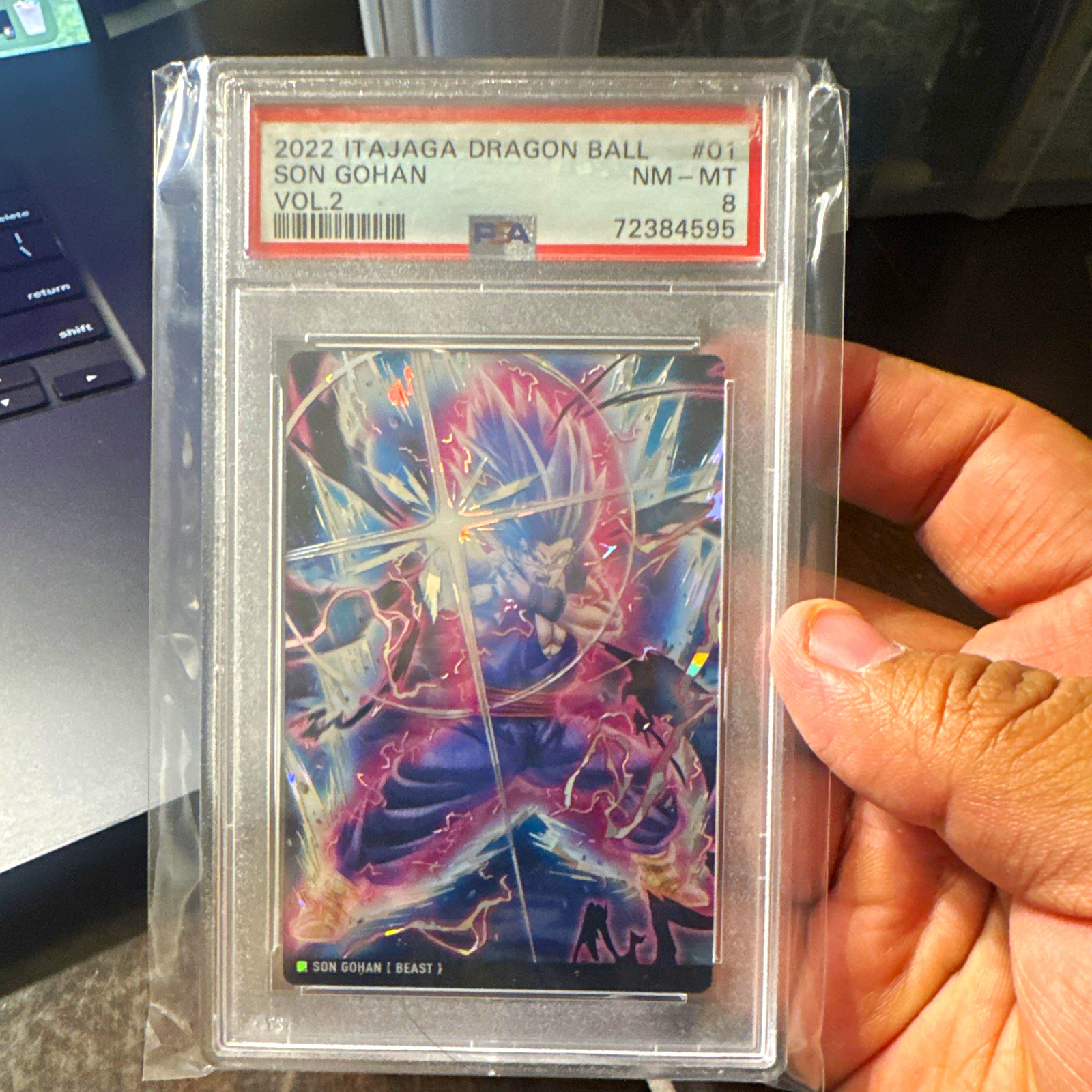 Bandai 2022 Itajaga Dragon Ball Vol.2 Son Gohan/Beast #01 PSA 8