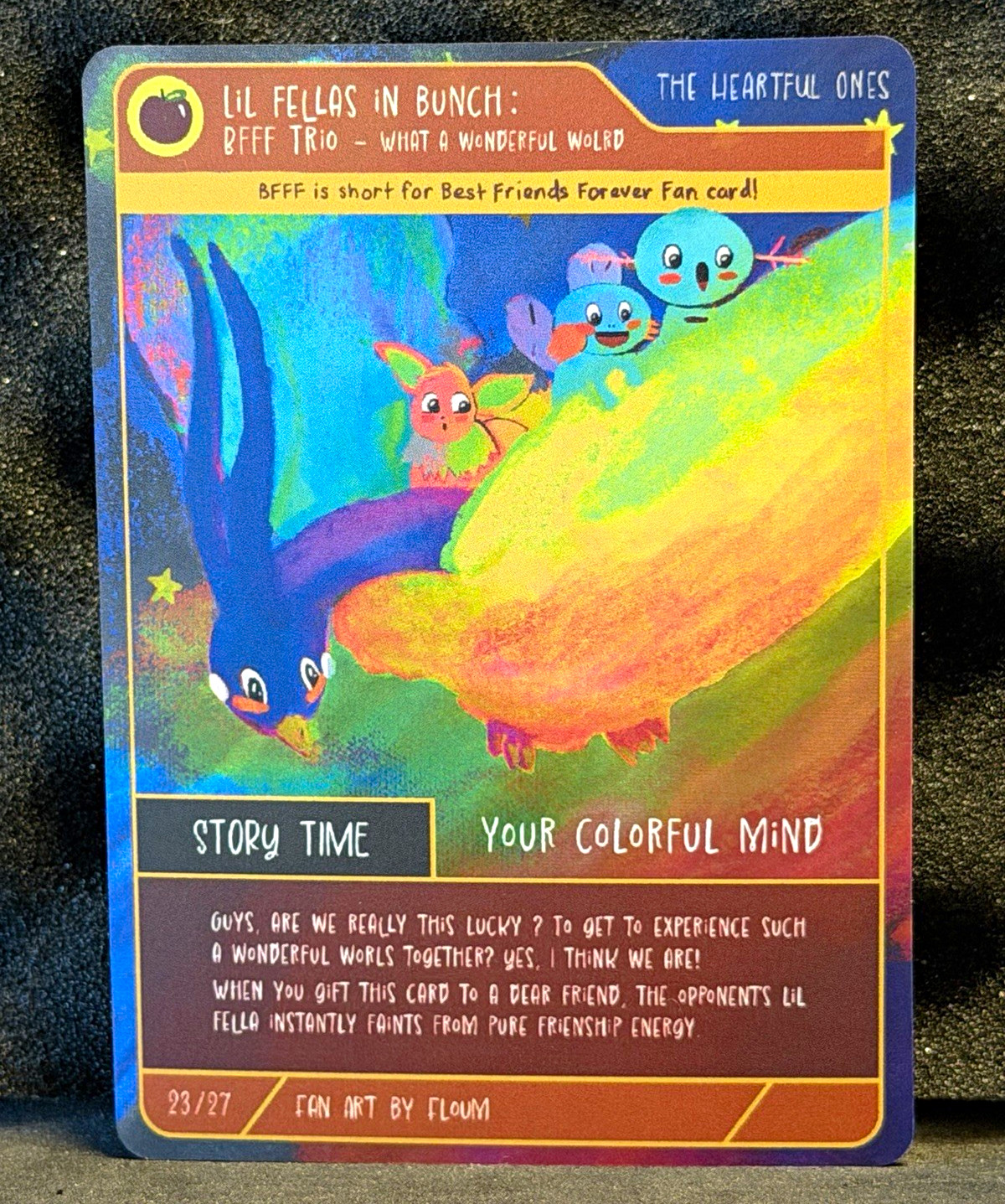 Little Fellas Heartful Ones BFFF Trio Custom Pokemon Fan Art Single