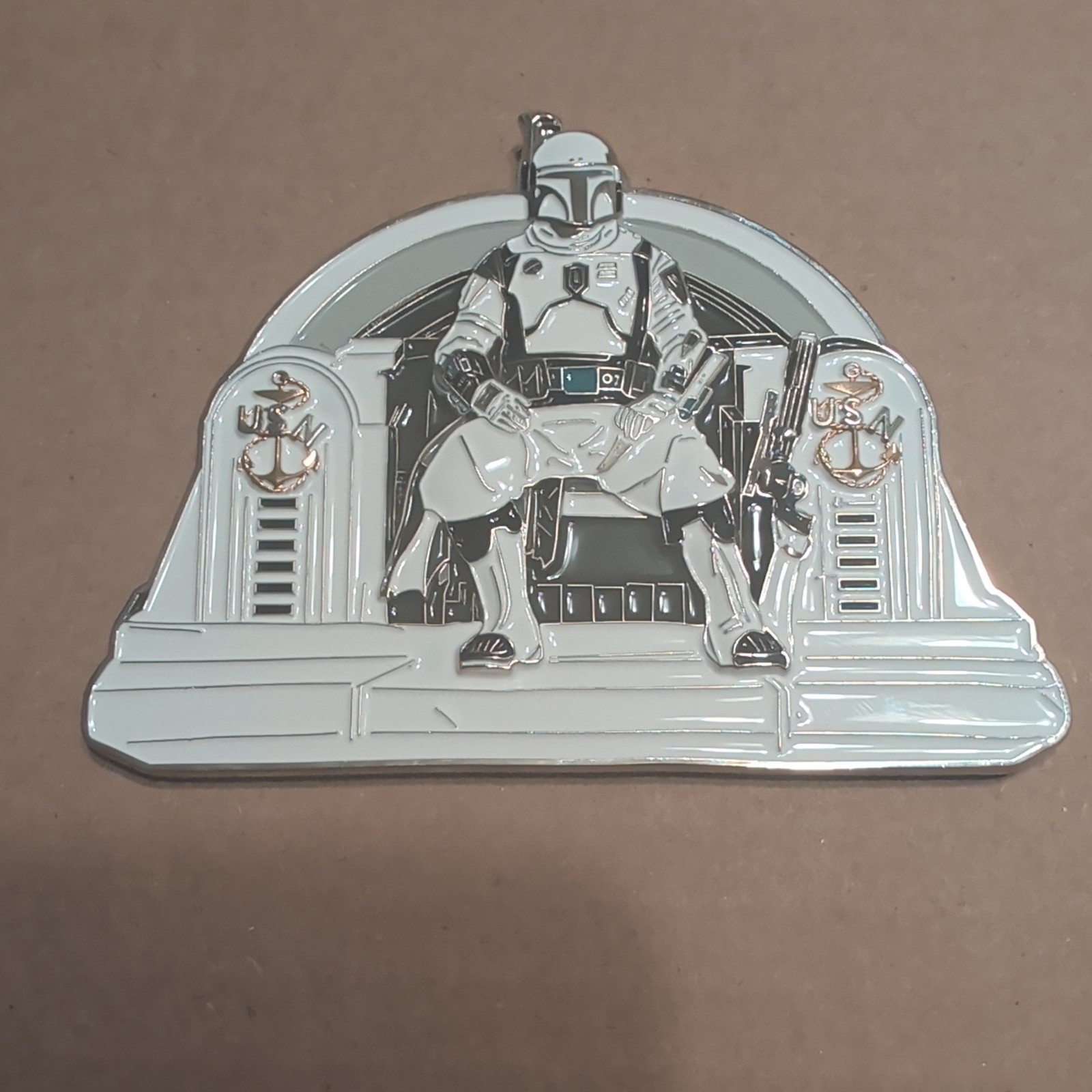Rare Star Wars Mandalorian CPO Coin. USN Chief Challenge Coin.