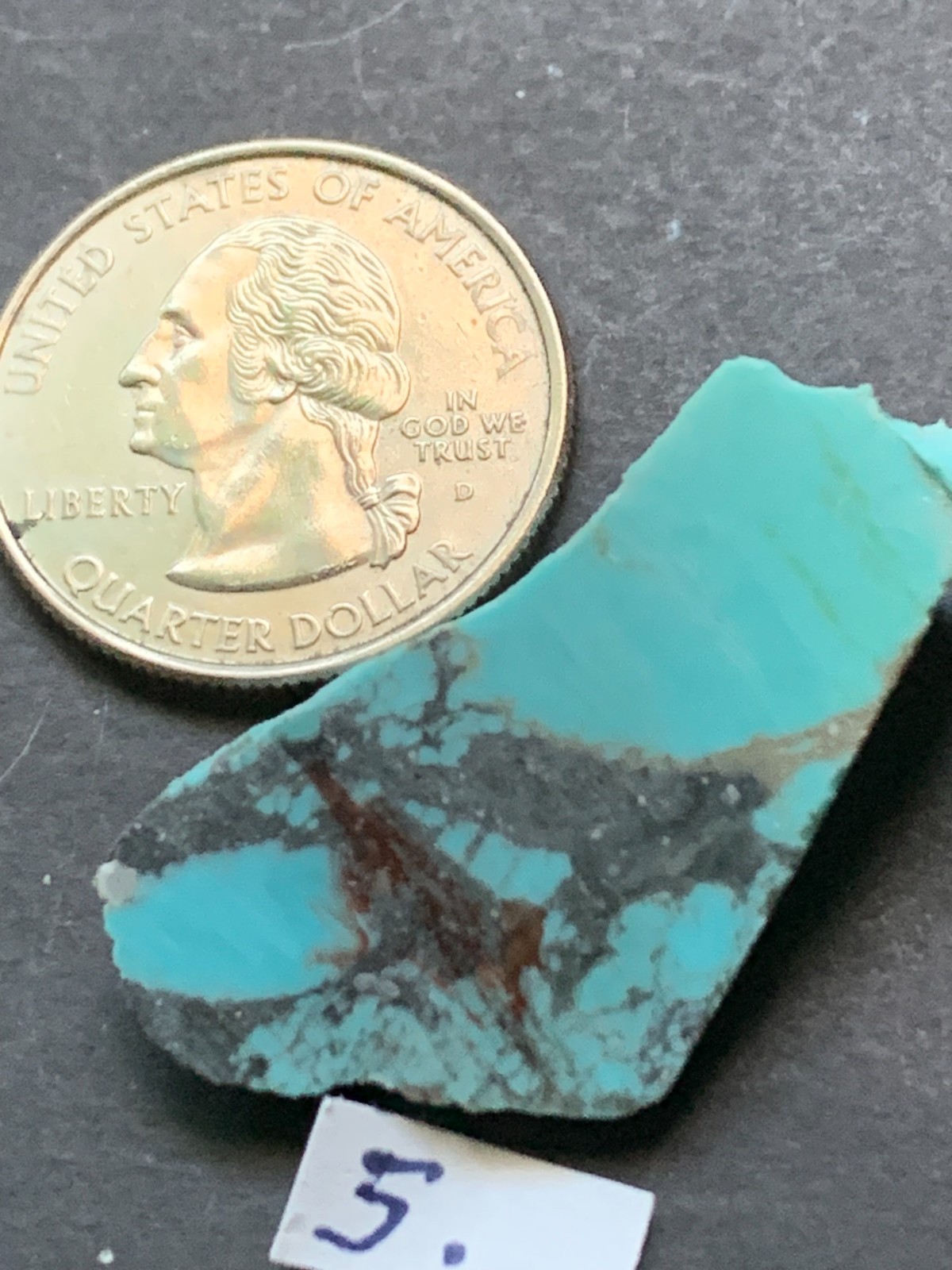 2 NICE PIECES OF GENUINE KINGMAN TURQUOISE, 9.3 GRAMS TW,  