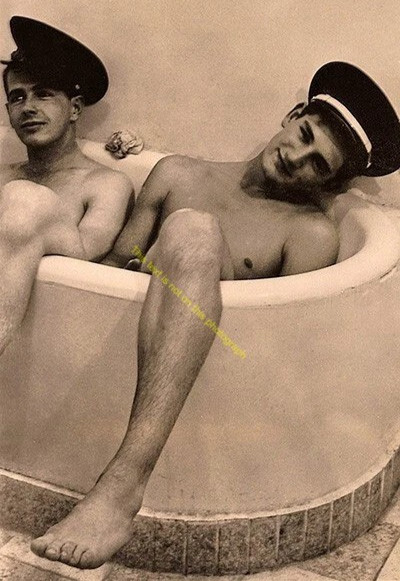 Military Male Sailor Muscular Gay Man Hunk Vintage Jock 5X7 Photo Print M2294