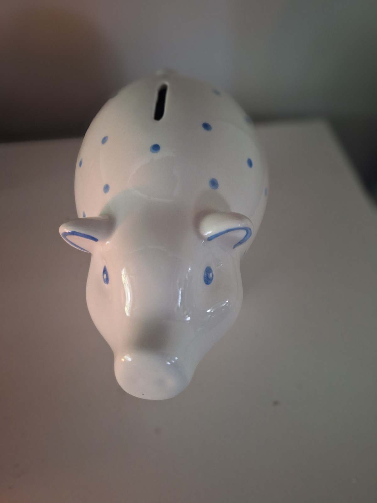 Tiffany & Co. Small Blue Circle Pig Ceramic 9