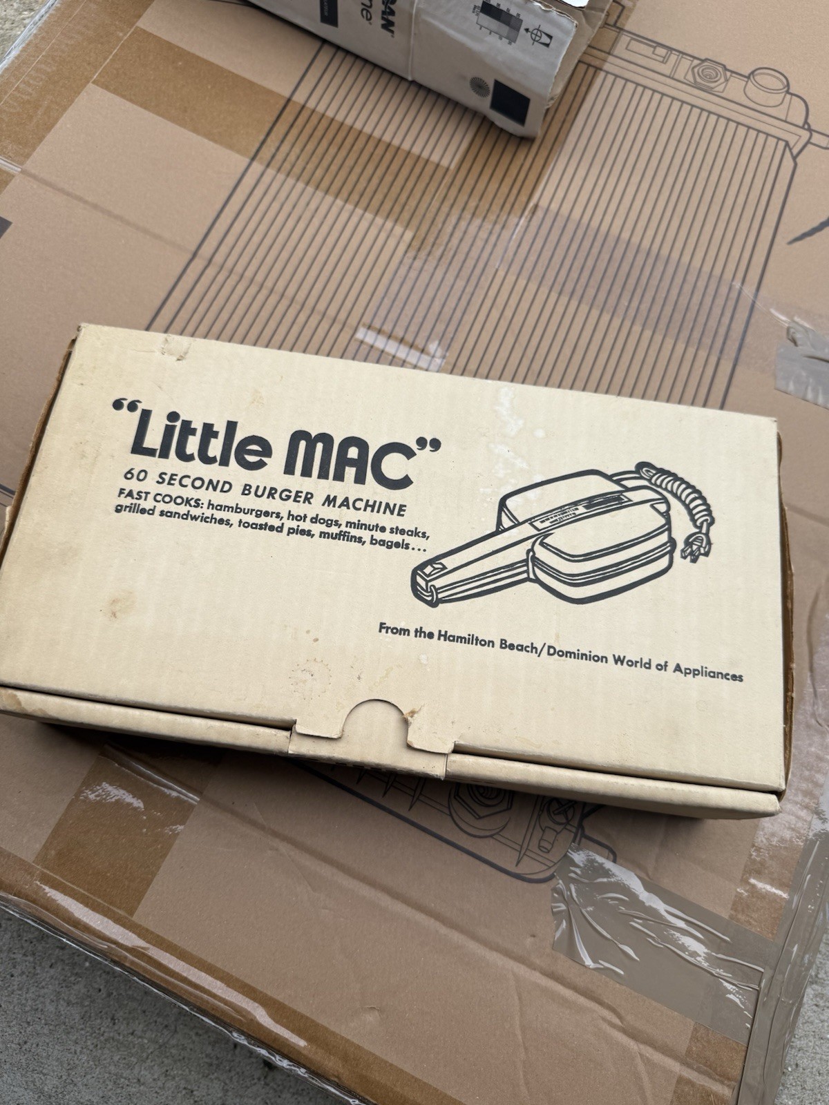 Vintage Little MAC 60 Second Burger Machine