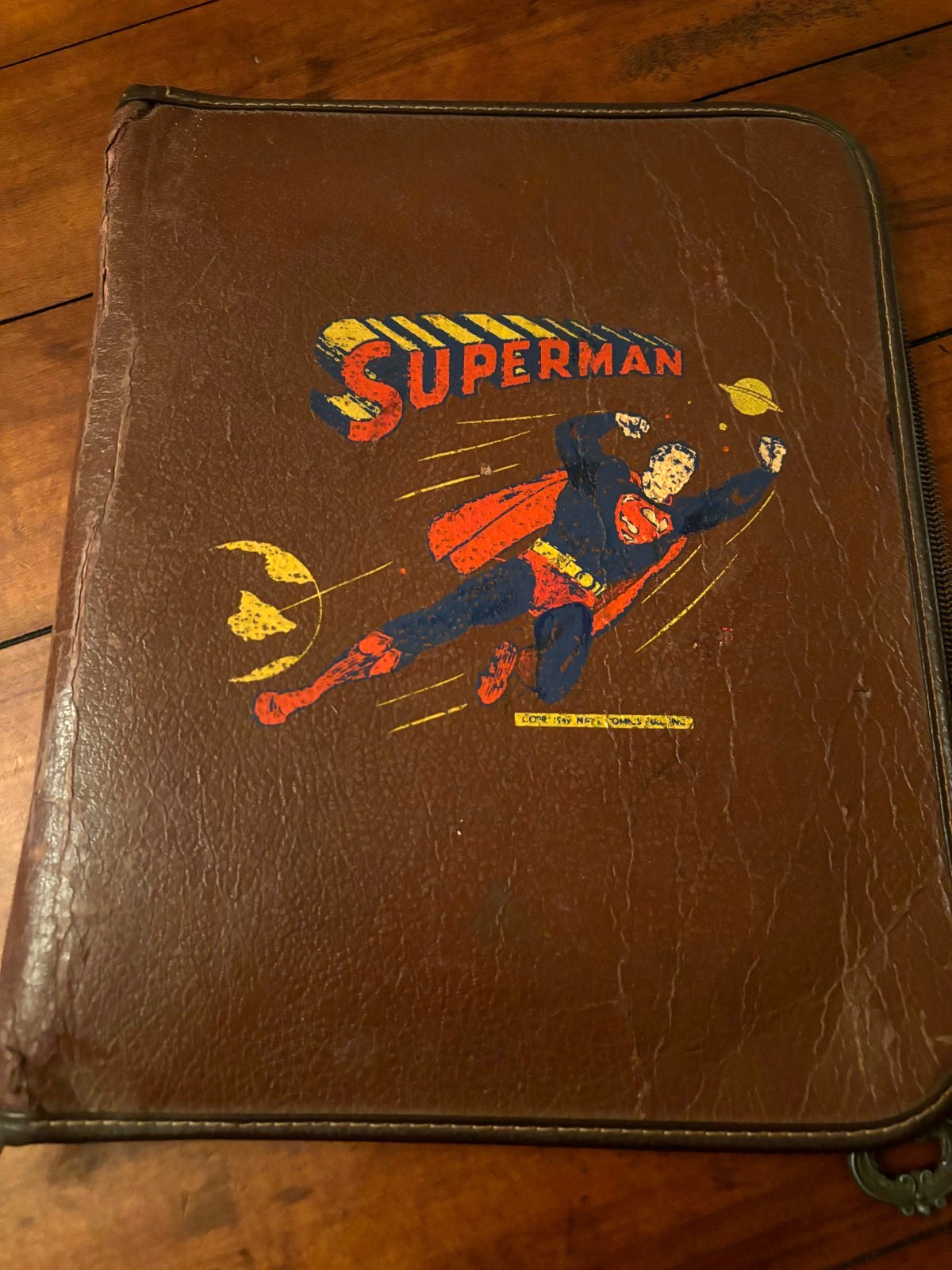 Vintage 1949 Superman Zipper School Binder - HTF Vintage 1949 Superman Zipper School Binder - HTF