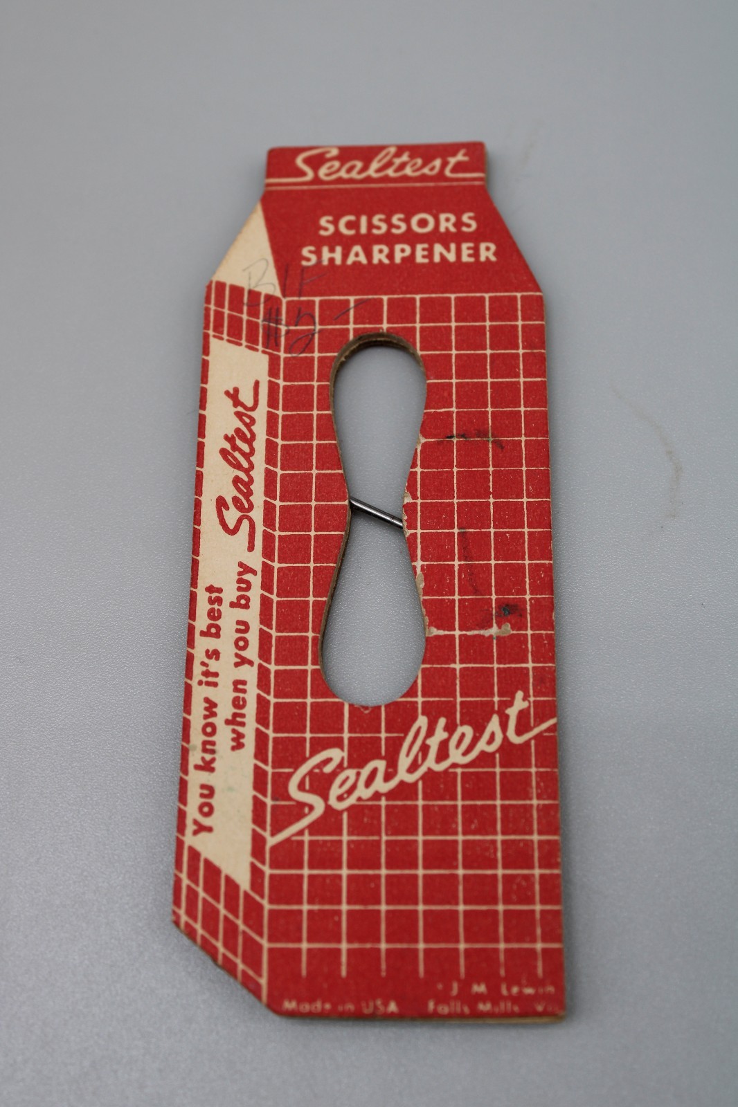 Vintage Sealtest Scissors Sharpener Milk Carton Shape Advertising Vintage Sealtest Scissors Sharpener Milk Carton Shape Advertising