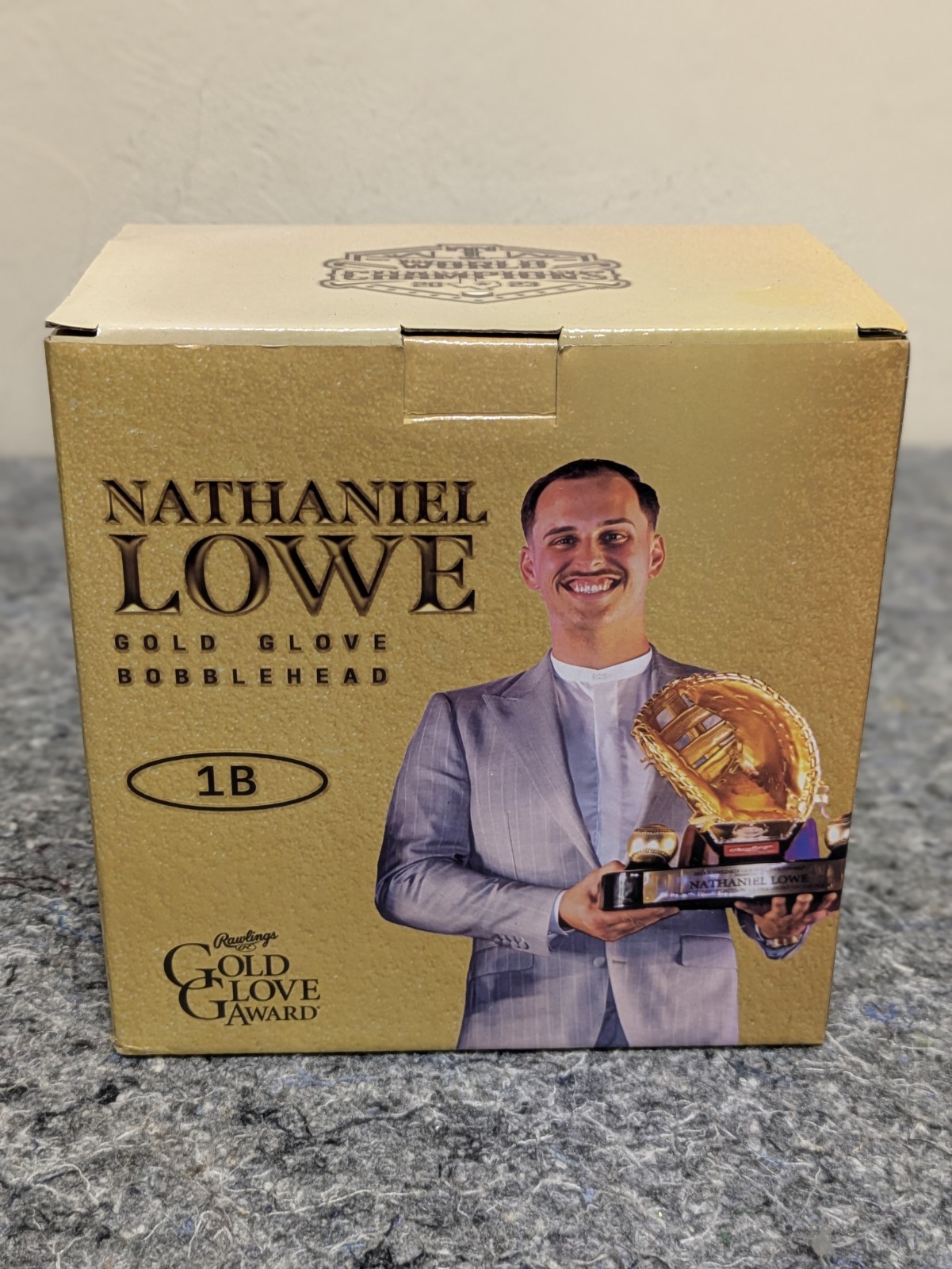 NIB Nathaniel Lowe Texas Rangers Gold Glove Bobblehead World Champions NEW NIB Nathaniel Lowe Texas Rangers Gold Glove Bobblehead World Champions NEW