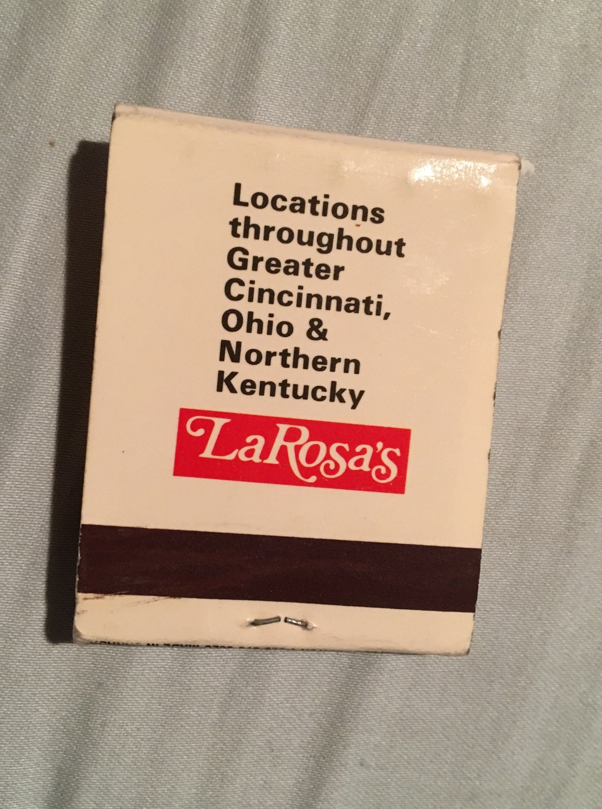 Larosa’s Restaurant Matchbook, Vintage Collectible, Used - Ohio, Kentucky region Larosa’s Restaurant Matchbook, Vintage Collectible, Used - Ohio, Kentucky region