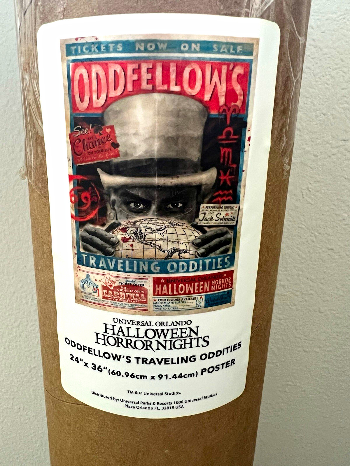Universal Studios HHN Oddfellow's Traveling Oddities Poster 24x36 Universal Studios HHN Oddfellow's Traveling Oddities Poster 24x36