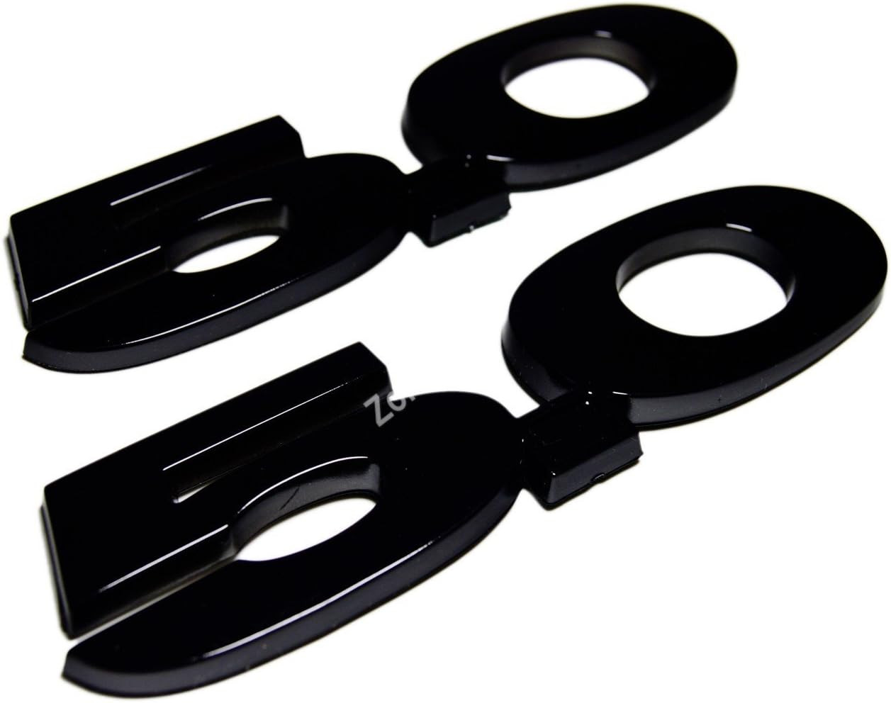 2Pcs Gloss Black 5.0 Fender Emblem for Ford Mustang GT F150 OEM Size & Design 2Pcs Gloss Black 5.0 Fender Emblem for Ford Mustang GT F150 OEM Size & Design