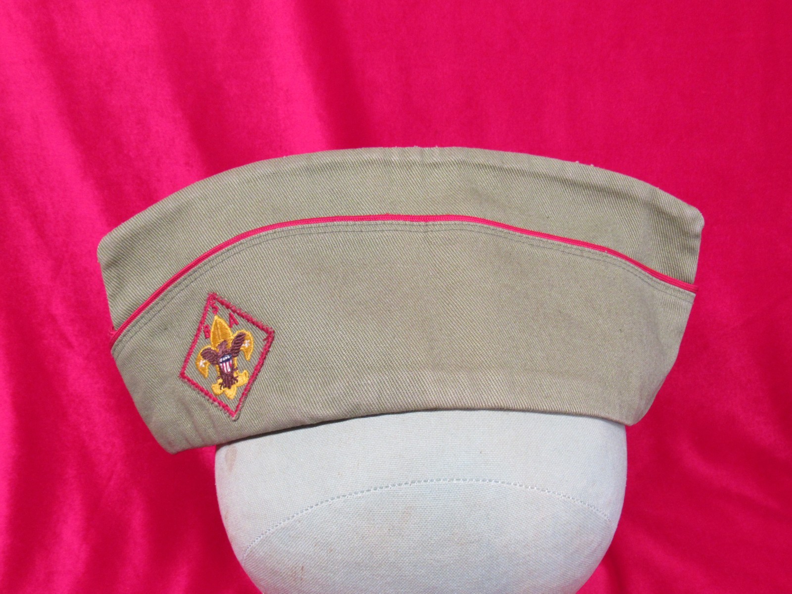 Vintage BSA Olive Green Garrison Cap. Pre-Owned.