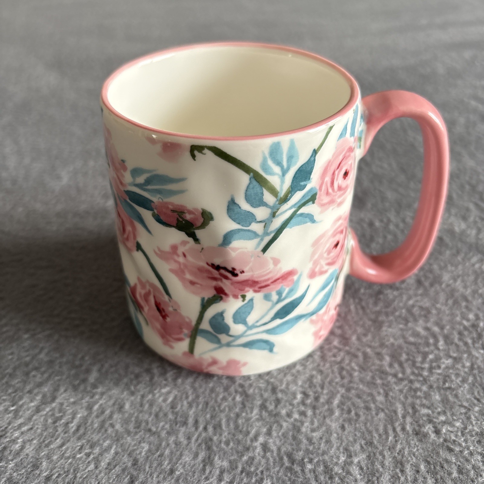 10 Strawberry Street 10SS Artisan Collection White/Pink/Blue/Green Floral Mug 10 Strawberry Street 10SS Artisan Collection White/Pink/Blue/Green Floral Mug