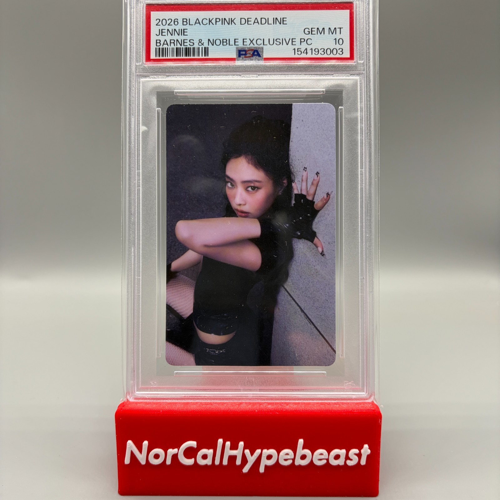 2026 BlackPink Deadline JENNIE KIM Barnes & Noble Exclusive PSA 10 GEM MINT B