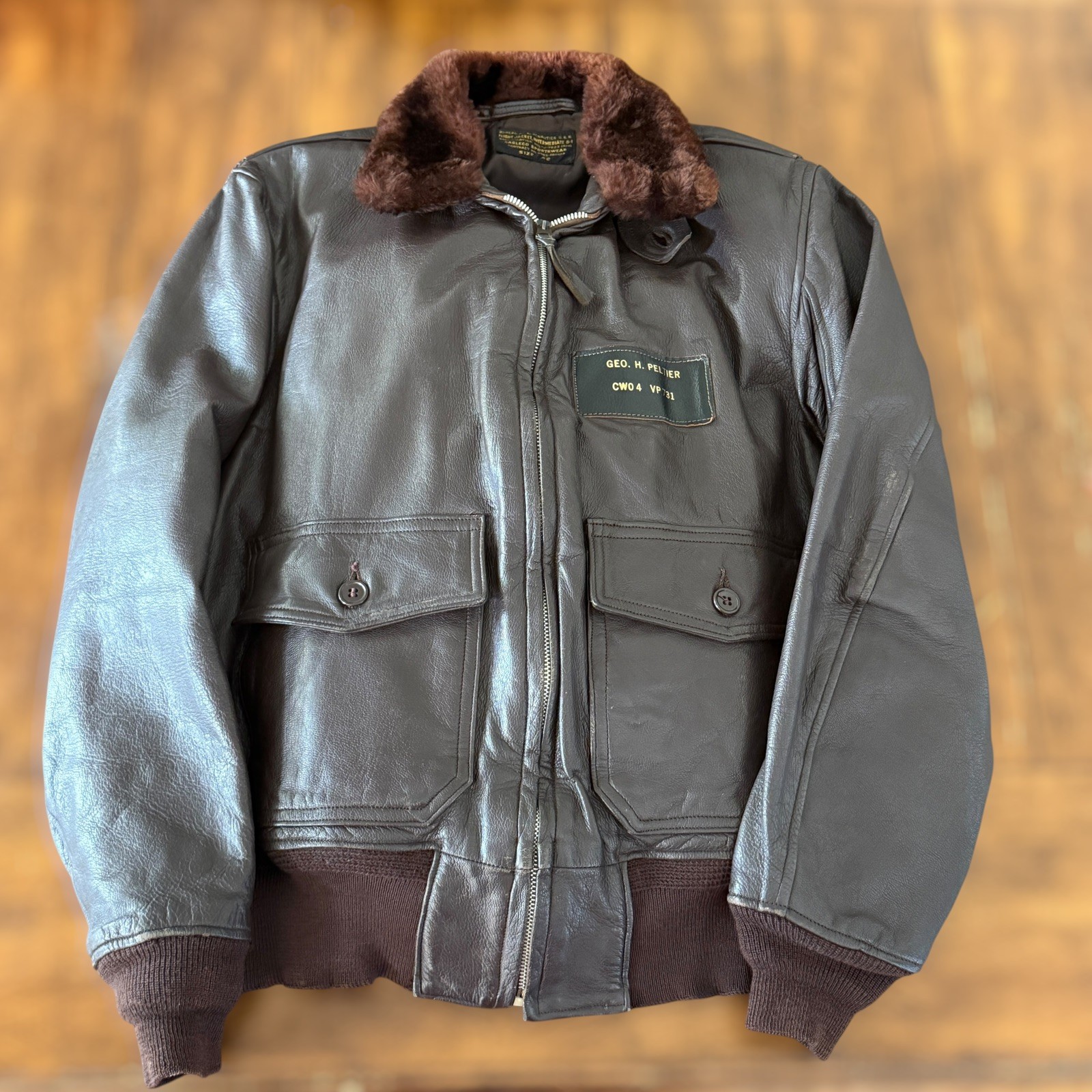 1950s KOREAN/Vietnam War US Navy G-1 Flight Jacket Cagleco MIL-J-7823 AER 42