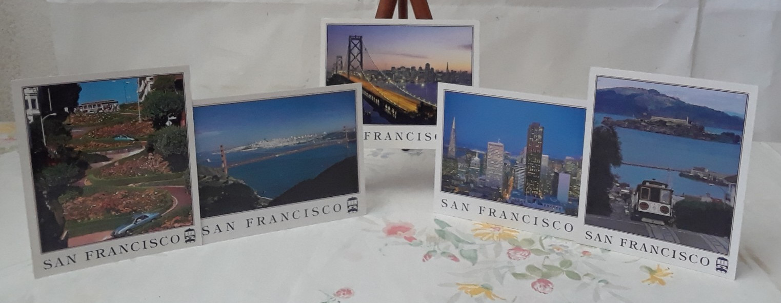 1998 - 2001 Un-Used San Francisco California Themed Postcards Lot of 5