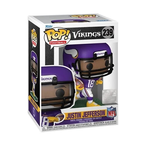 Justin Jefferson Funko Pop NFL Series 11 Vinyl Figure #239 Minnesota Vikings