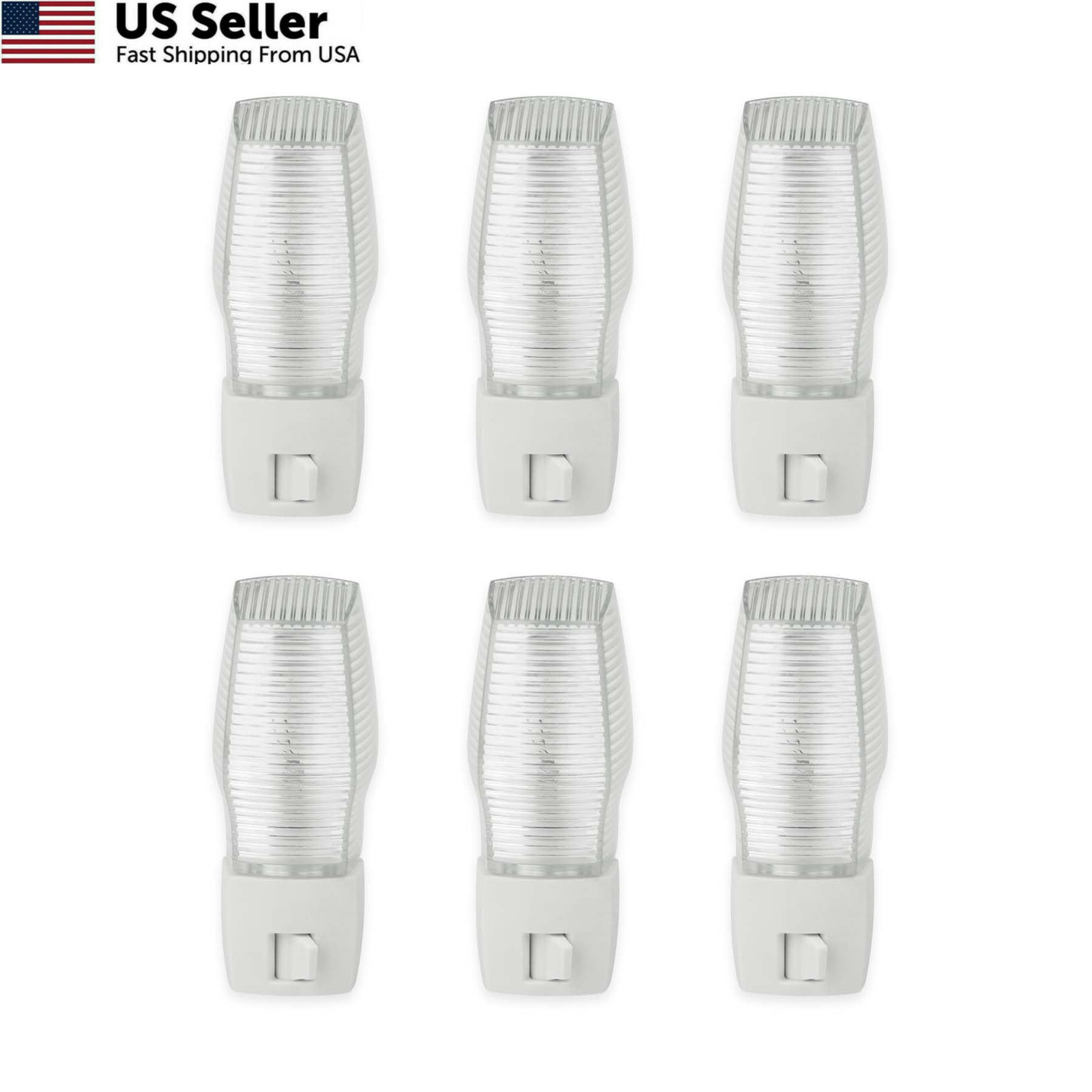 OSKOS 6 Pack Plug in Night Light with Manual On/Off Switch, 7W White OSKOS 6 Pack Plug in Night Light with Manual On/Off Switch, 7W White