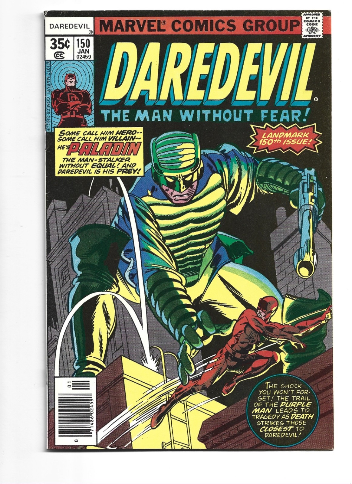 Daredevil #150, VF 8.0; 1st Paladin from VisionQuest