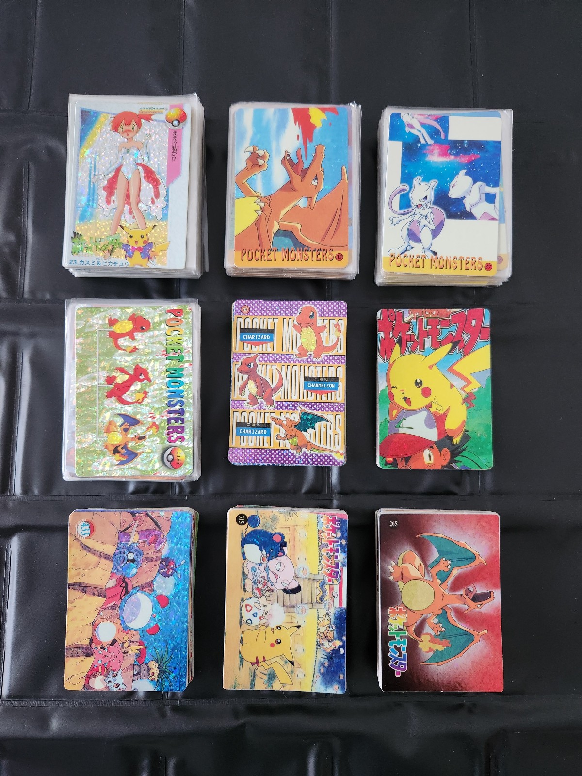 9 Sets Pokemon Prism - 333 Cards / Stickers Holo JAPAN 90\' Vending