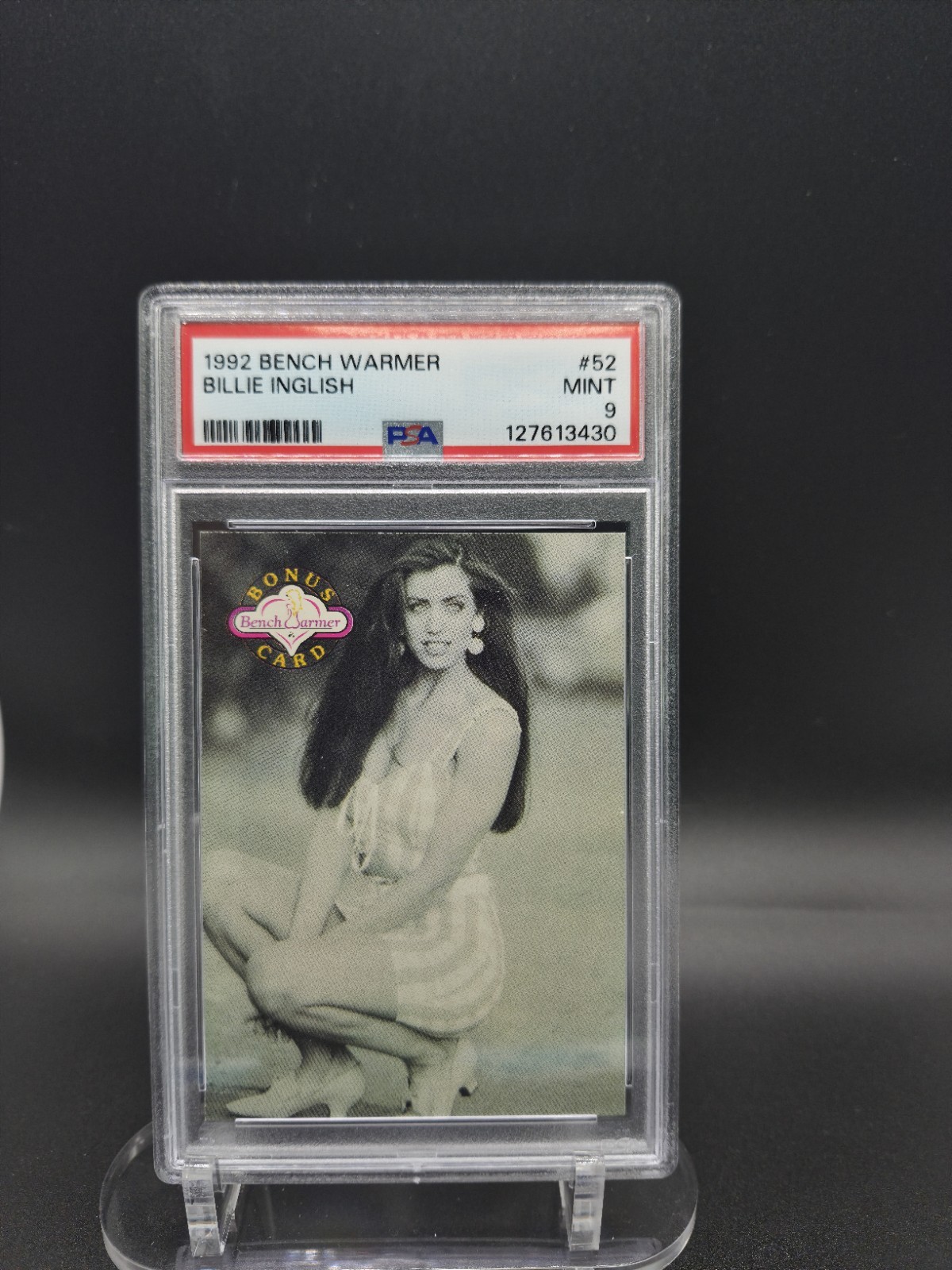 1992 BENCH WARMER SER 1 #58 BILLIE INGLISH PSA 9 1992 BENCH WARMER SER 1 #58 BILLIE INGLISH PSA 9