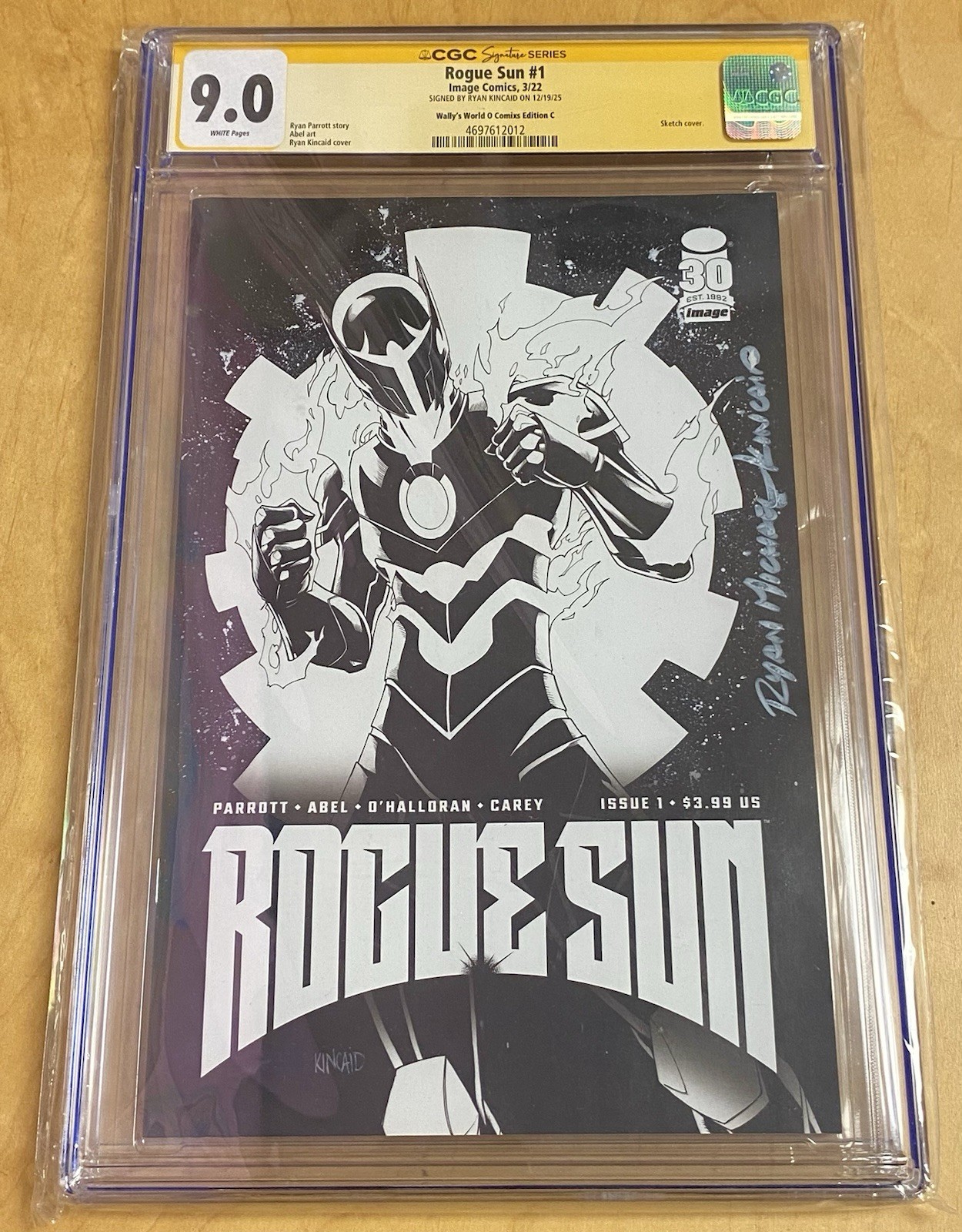 Rogue Sun #1, CGC 9.0, Signed Ryan Kincaid Rogue Sun #1, CGC 9.0, Signed Ryan Kincaid